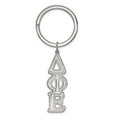 thumbnail image 1 of Sterling Silver Rh-plated LogoArt Delta Phi Epsilon Key Chain, 1 of 2