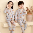 thumbnail image 4 of Pijamas térmicos de algodón para niños y niñas, ropa de dormir de Navidad para invierno, 4, 6, 8, 10, 12 y 14 años, 4 of 4