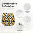 thumbnail image 4 of Balery Cute Cow Print Sunflower B Pantalones cortos deportivos para mujer con forro y dos bolsillos, elásticos, para entrenamiento, gimnasio, yoga-XX-Large, 4 of 7