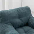 thumbnail image 4 of PORKISS Bean Bag Chair for Teens & Kids, Soft Foam Lazy Sofa with Teddy Fabric, Single Leisure Sofa Chair for Dorm Bedroom Living Room, Green, 4 of 9