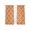 Orange, variant on Orange Morocco Semi Sheer Curtains 63 Inch Length 2 Panels Set, Farmhouse Ethnic Geometric Grid Aesthetic Sheer Kitchen Curtain Privacy Voile Window Curtain for Living Room Bedroom Rod Pocket Drapes