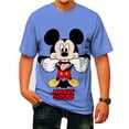 thumbnail image 3 of Camiseta con estampado de Mickey Mouse de Disney para hombre, ropa informal de moda urbana de verano para hombre, holgada, cuello redondo, secado rápido, manga corta, ropa para niños, 3 of 5