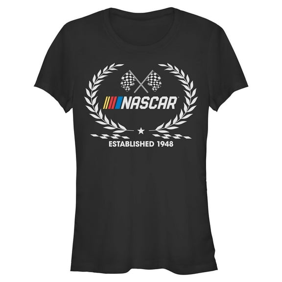 Juniors NASCAR Established 1948 Laurel Wreath T Shirt