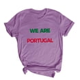 thumbnail image 4 of Sexlip Women's Blouse Round Neck Short Sleeve Fashionable Printed Design Stylish Look Ideal for Weekend Looks Purple XL, 4 of 5