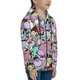 thumbnail image 3 of Invader Zim Teenager Hoodies Shirt Zipper Sweatshirts Hooded Hoody Clothes Coat For Boys Girls, 3 of 7