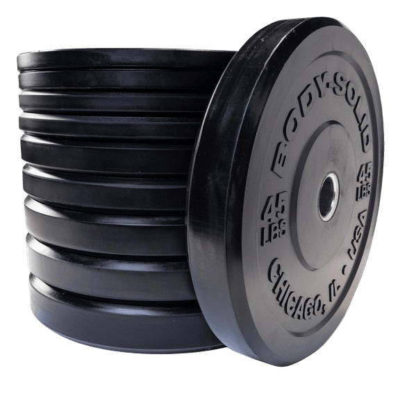 Body Solid OBPX260 Chicago Extreme Bumper Plate Set - 260 lbs