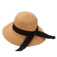thumbnail image 5 of gcong Womens Sun Hats, UPF 50+ Packable Woven Wide Brim Womens Straw Hat,Uv Protection Floppy Foldable Sun Hat Women for Beach, 5 of 8