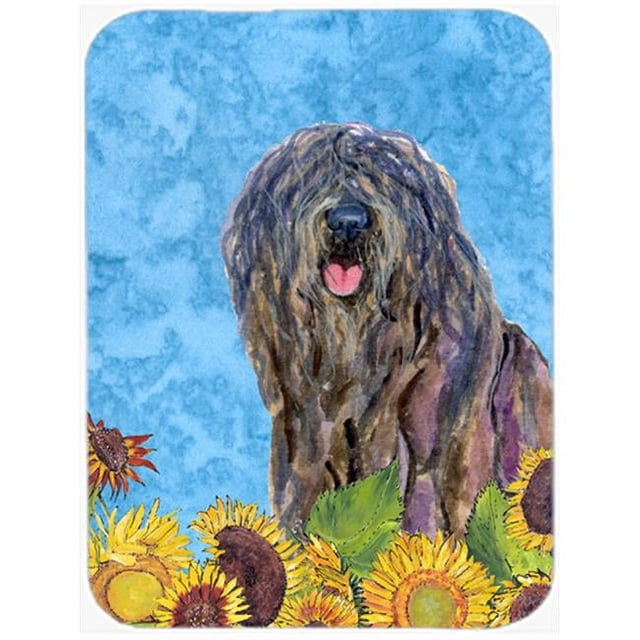 Carolines Treasures SS4157LCB Bergamasco Sheepdog- Glass Cutting Board - Large