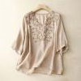 thumbnail image 1 of T-shirts Unis pour Femmes Mode Femmes Décontracté Manches Courtes Col Rond Coton Hauts Irréguliers Unis Blouse Hauts Décontractés pour Femmes Chemises Manches Courtes pour Femmes, 1 of 5
