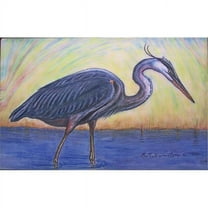 Betsy Drake DM027G Blue Heron 30x50 Door Mat