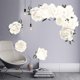 thumbnail image 4 of Peonía Blanca Wall Deacls Flores Pegatinas De Pared Para Dormitorio, Peonías De Acuarela Pósteres De Pared Vintage Peel And Stick Art Murales Papel Tapiz Para Sala De Estar, 4 of 5