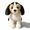 Beagle (Sitting), variant on Stuffed Husky Plush Toy, Ultra Soft Cute Dog Plush, Small Sitting Puppy Doll for Bed Desk Decor Gift, Cuddly Animal Toy for All Ages