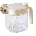 thumbnail image 1 of Dvruxg Condiment Jar Spice Container with Lids and Spoons, Kitchen Spice Pot, Clear Glass Condiment Pot, Kitchen Salt Pepper Sugar Storage Container Jar, 1 of 5