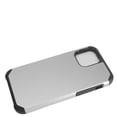 thumbnail image 5 of Apple iPhone 12, iPhone 12 PRO /6.1" Phone Case Protective Hybrid Anti-Drop Protection Shockproof Armor Dual Layers Heavy Duty Rubber Rugged Silver Phone Cover foriPhone 12 /12 Pro, 5 of 7
