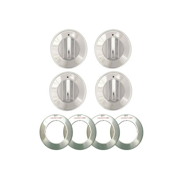 Bouton Chromé, 4 Pk