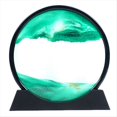 thumbnail image 1 of Reloj de 3D con Movediza en Movimiento, Cuadro Artístico Redondo de Cristal con Paisaje Marino, Pintura para Oficina y Hogar., 1 of 5
