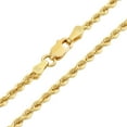 thumbnail image 6 of Nuragold 14k Real Yellow Gold 1.5mm Solid Rope Chain Diamond Cut Bracelet or Anklet (7"-9") Italian Jewelry for Men & Women, 6 of 11
