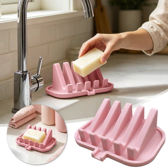 Soap Dish, Bar Soap Holder for Shower for Bathroom, Kitchen, Bathtub, Easy to Clean, Keep Soap Dry, Extend Soap Life
