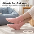 thumbnail image 6 of 8 Pairs Women Warm Fluffy Fuzzy Socks, Microfiber Home Sleeping Slipper Socks, 6 of 7