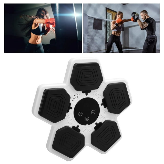Kids Music Boxing Machine Wall Mounted Electronic Boxing Target 5 Speed Levels Interactive Games for Home Gym