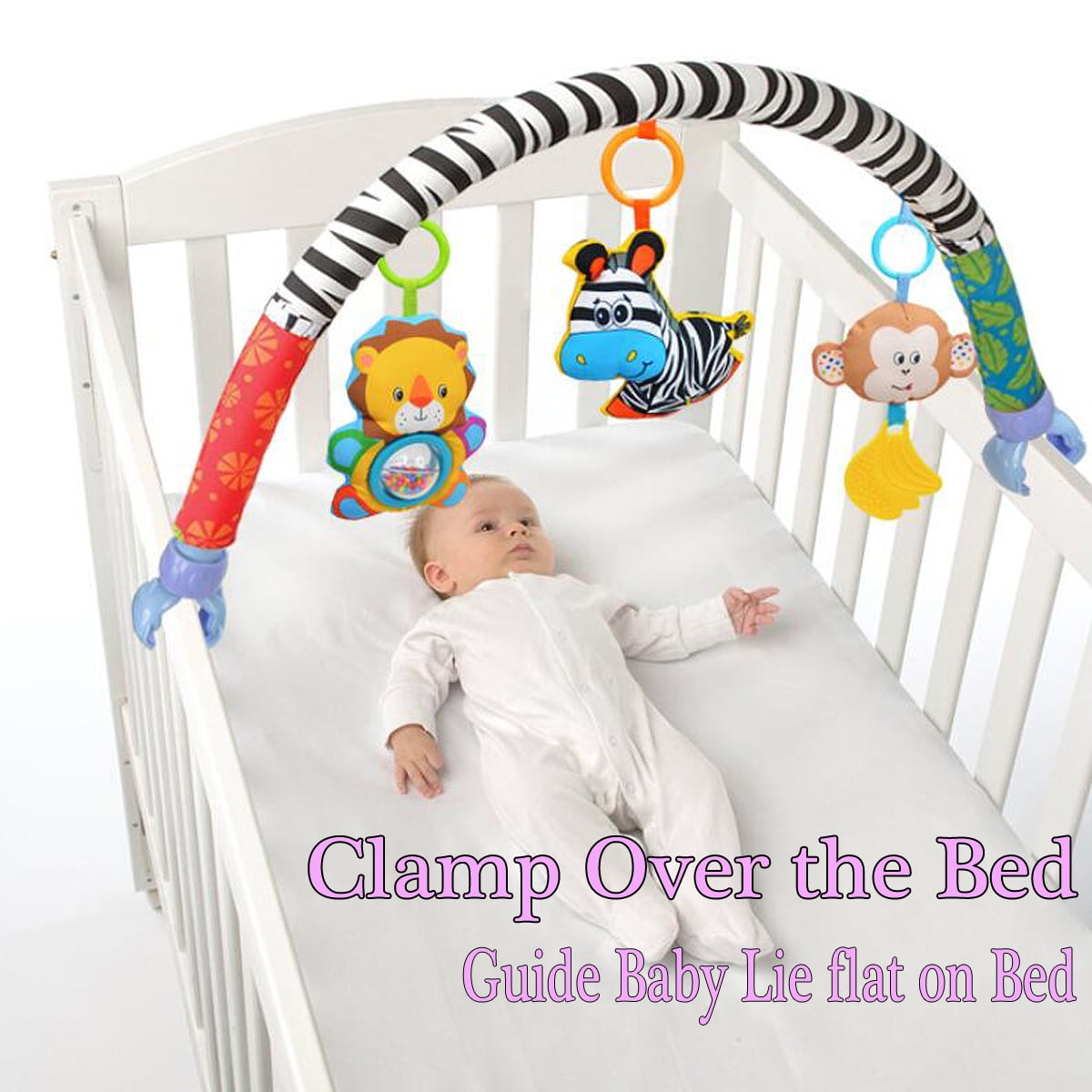 newborn baby in a crib