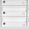 thumbnail image 7 of Uxcell Large Number Sticker 4", Waterproof Mailbox Number Labels Self Adhesive Vinyl Number Decal, White 4 Sheet, 7 of 7