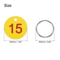 thumbnail image 2 of Uxcell Number Tags 1-30 30 Pcs 1.38'' Round Key Tags for Dormitory House Lockers Yellow Red, 2 of 5