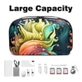 thumbnail image 3 of Sea Slug Cord Organizer Travel Bag with Waterproof Oxford Fabric, Cable Storage Organizer Case for Electronic Devices, Small Parts Storage Box - 5.9x9.44x3.14 in, 3 of 6