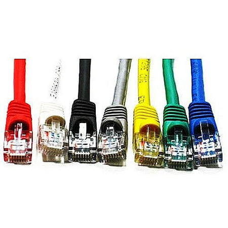 Link Depot 1' Ethernet Enhanced CAT6 Networking Cable, Assorted Colors