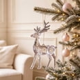 thumbnail image 7 of Christmas Decoration Crystal Ornaments,Hanging Acrylic Christmas Reindeer Shaped Ornaments for Christmas Tree Winter New Year Fireplace Party Holiday Decoration, 7 of 7