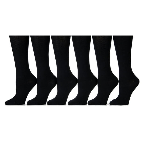 Yacht & Smith Bulk Pack Girls Fancy Cable Knit Knee High Socks, Solid Colors, Uniform Socks