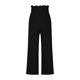 thumbnail image 2 of VISgogo Pantalones de Pierna Ancha con Volantes para Mujer, Pantalones de Color Sólido de Cintura Alta Sueltos Casuales de Verano VISgogo  moda, 2 of 4