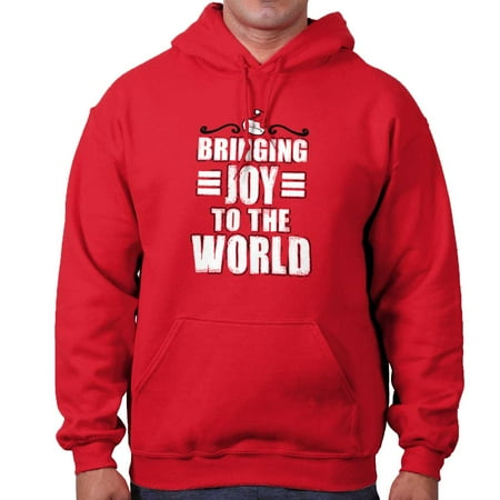 Bringing Joy To The World Christmas Santa Hoodie - 