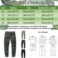 thumbnail image 2 of PEASKJP Men's Classic Cargo Pants Water Resistant Ripstop Lightweight Work Hiking Pants,Black 36, 2 of 3