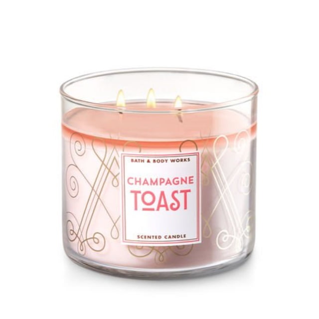 Bath and Body Works Champagne Toast 2017 3 Wick Candle