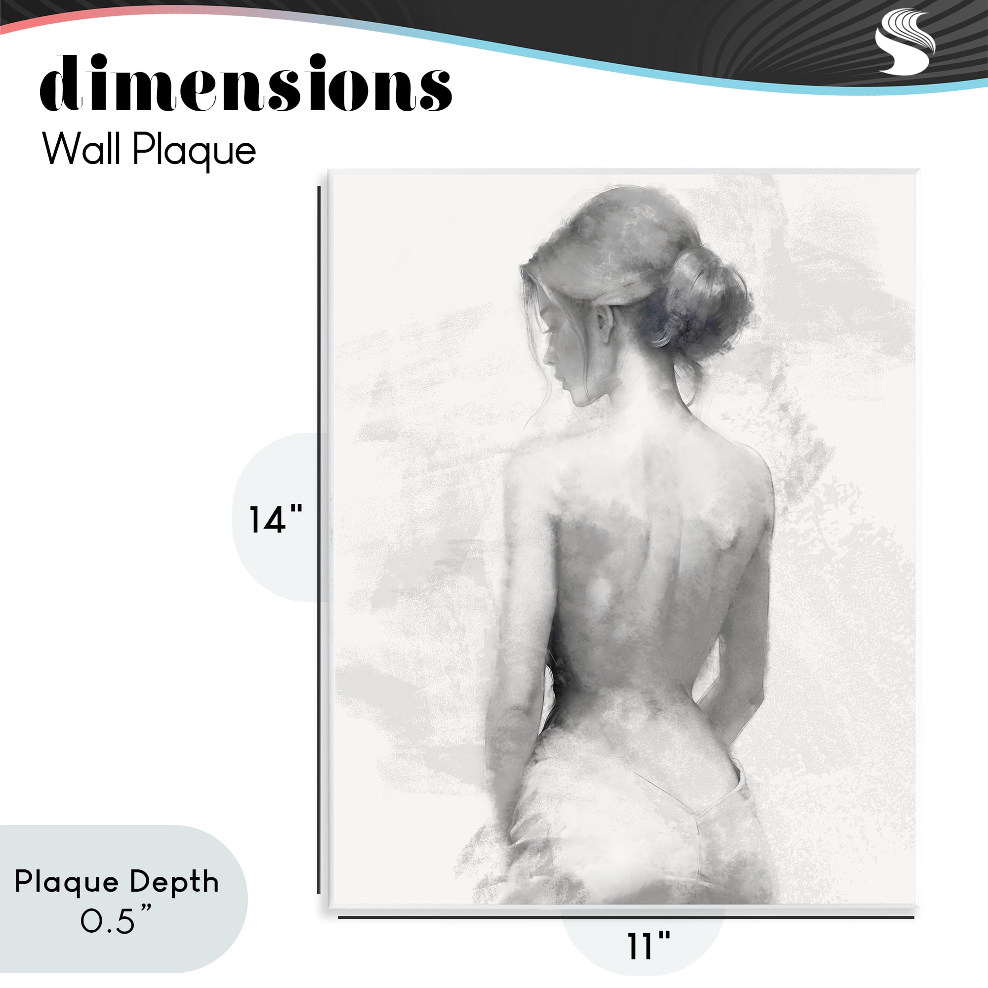 Stupell Industries Mine Elegant Figure Wall Plaque Art, design by Kim Allen