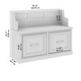 thumbnail image 6 of Woodland 40W Entryway Bench with Doors in Black Suede Oak - Engineered Wood, 6 of 11
