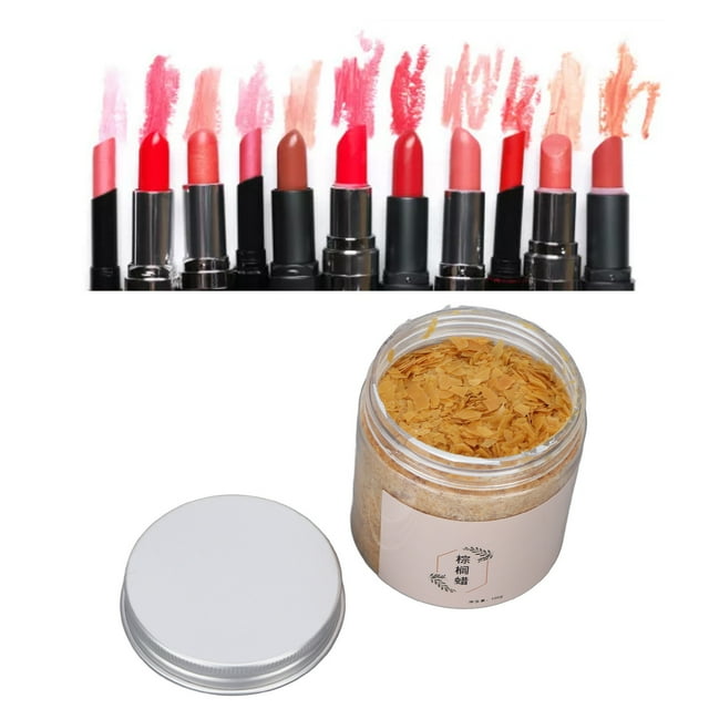 100g Palm Wax, Pellets Cosmetics DIY Carnauba Wax Material Accessory For Lipstick Lip Balm Making, Great For DIY Lip Balms