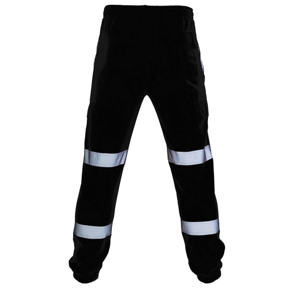 Reflective Safety Work Pants for Men High Visibility Waterproof Cargo Pants Joggers Rain Road Casual Pant with Pockets