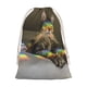 thumbnail image 1 of NYAN CAT Bolsa de regalo con cierre de cinta navideño para decoración de Navidad, 20 cm × 31 cm., 1 of 6