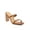 Tan, variant on Womens Heeled Sandals - Stylish Two Strap High Heel Slip-on Mules for Evening Parties & Dating - Square Open Toe Summer Sandal - Dress Shoes for Ladies