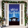 Christmas Door Decoration Door Cover Hanging Cloth Holiday Party Layout ...