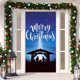 thumbnail image 2 of Decoración navideña para puertas, cubierta para puertas, tela para colgar, fondo para decorar fiestas navideñas, 2 of 5