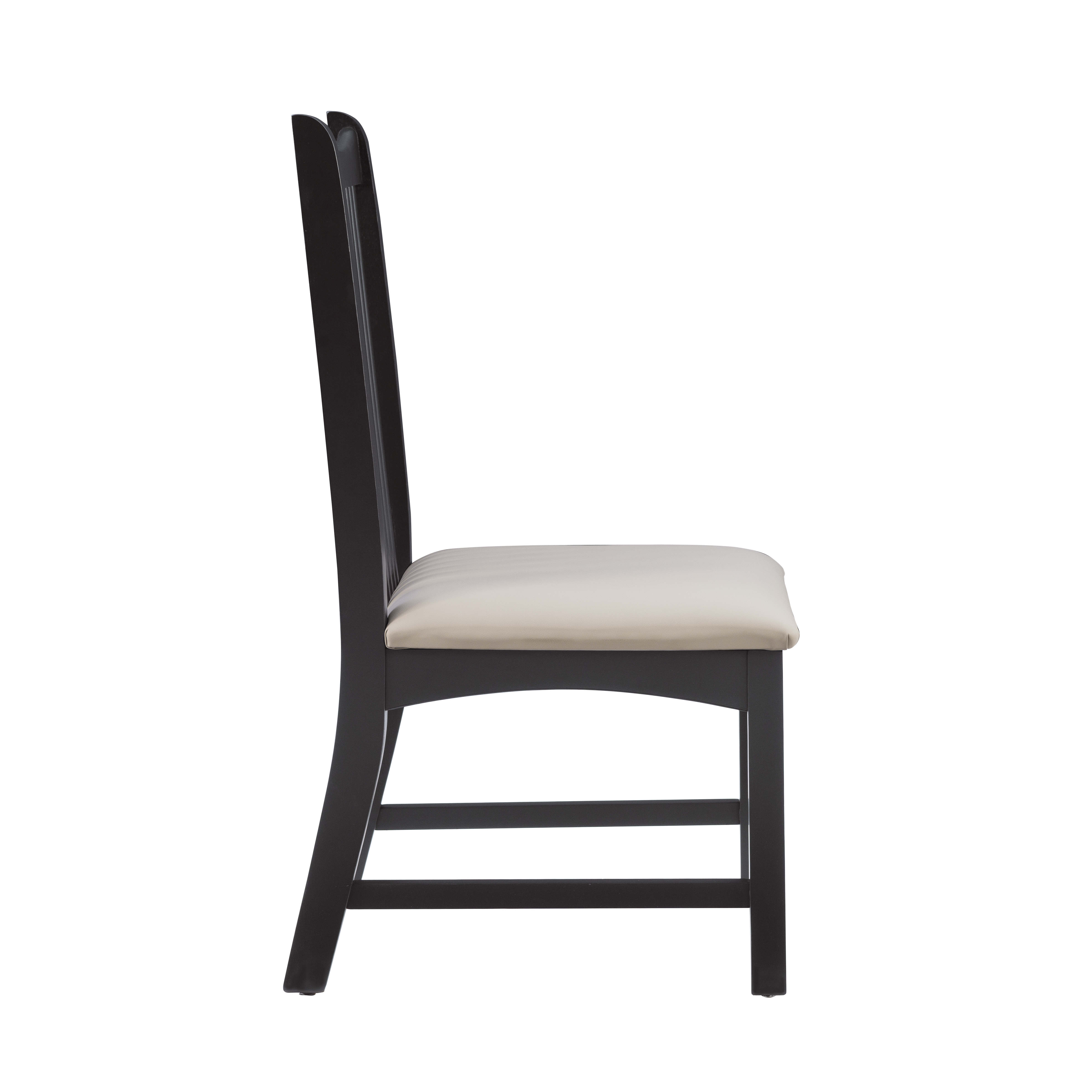Linon Stanton Dining Chair, Set of 2, Black/Silver
