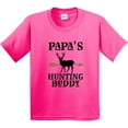 thumbnail image 3 of Inktastic Papa Hunting Buddy Bow Hunter Youth T-Shirt, 3 of 5