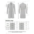 thumbnail image 2 of G-Style USA Women's Casual Viscose Knit Open Front Long-Line Cardigan, 2 of 4