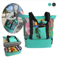 thumbnail image 2 of Sac Cabas de Plage en Maille Grande Capacité avec Refroidisseur Isolé, 2 of 7