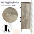 thumbnail image 6 of kleankin Bathroom Floor Cabinet Storage with Drawer and Adjustable Shelf for Entryway or Living Room, Barnwood, 6 of 9