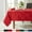 Red, variant on Town & Country Living Lexington Damask Table Runner 15"x90" Rectangle, Stain Resistant Machine Washable Cotton/Polyester, Green
