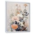 thumbnail image 2 of Designart "Harmonious Floral Kaleidoscope" Flowers Floater Framed Wall Art Living Room, 2 of 5